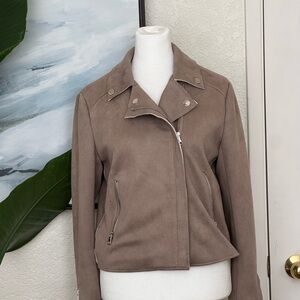 Aqua Taupe Suede Jacket